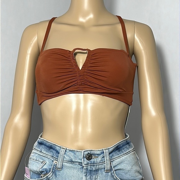 Shade & Shore Other - Shade and Shore Women's Orange Top Bikini Under Wire (5GZY6Z)